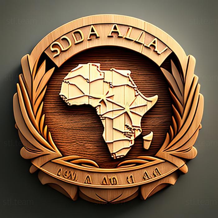 3D модель Сомалі Федеративна Республіка Сомалі (STL)